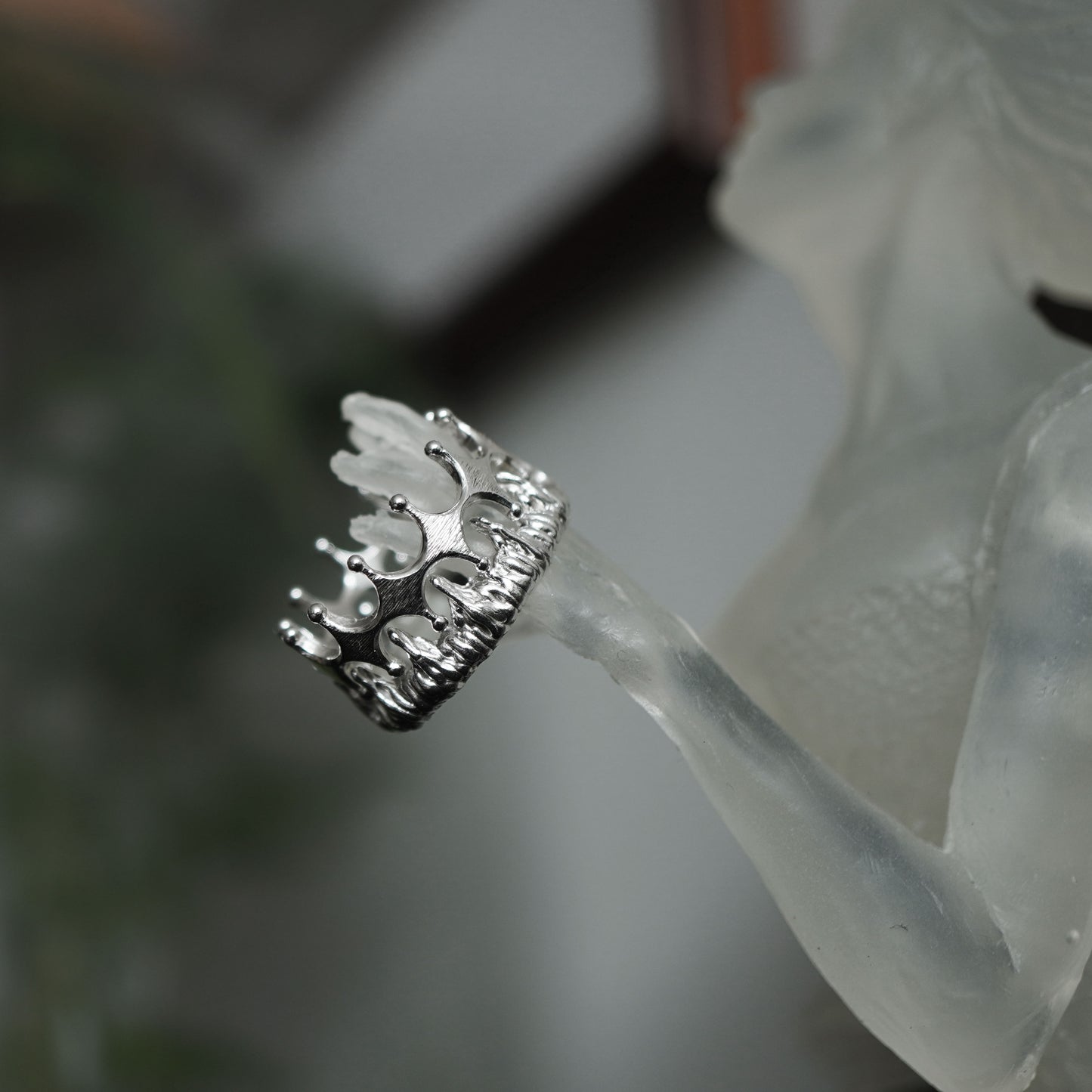 Stella Nesting Ring - Lava - Silver