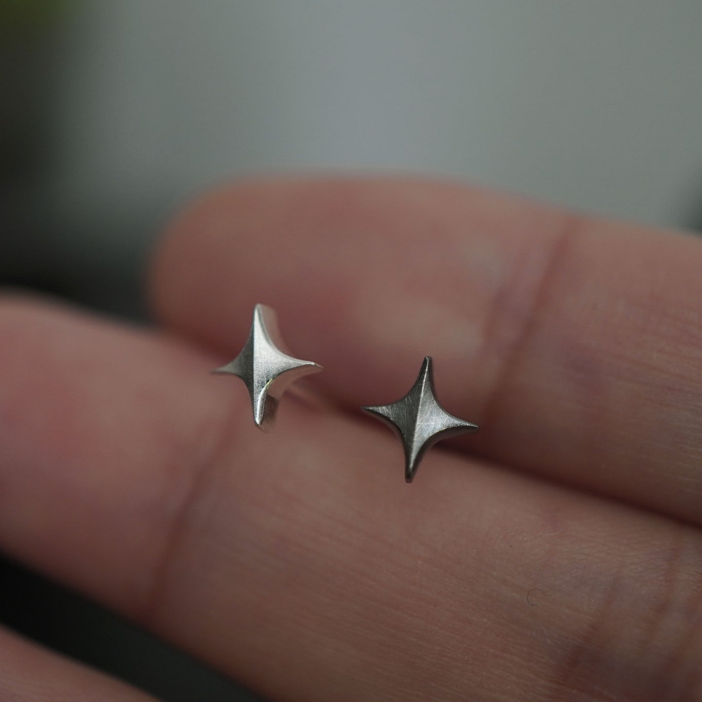 Stella Stud Earrings - Silver