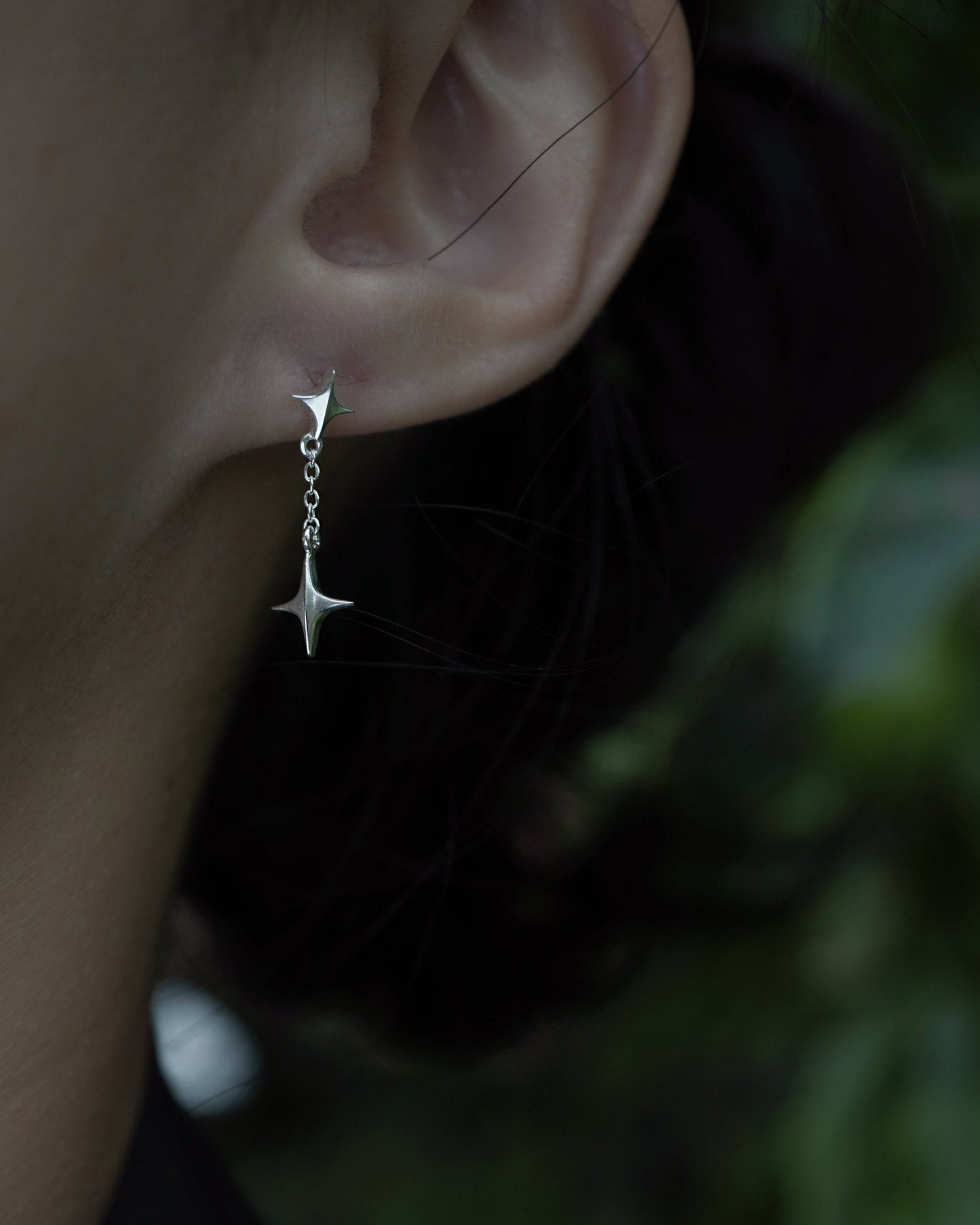 Stellar Drop Earrings - IV - Silver