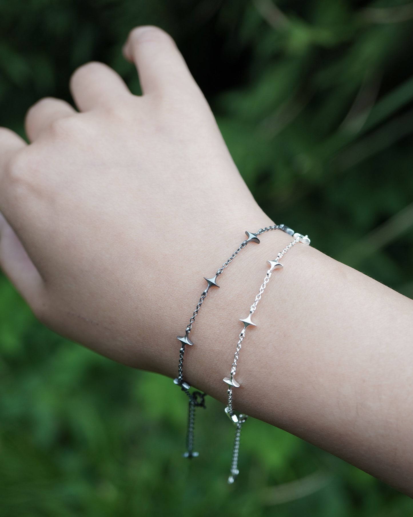 Stella Bracelet - II - Oxidised Silver