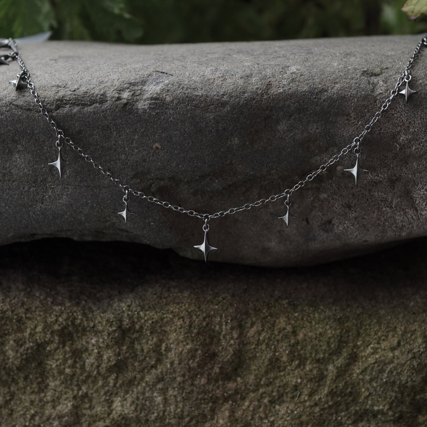 Stella Choker - I - Oxidised Silver