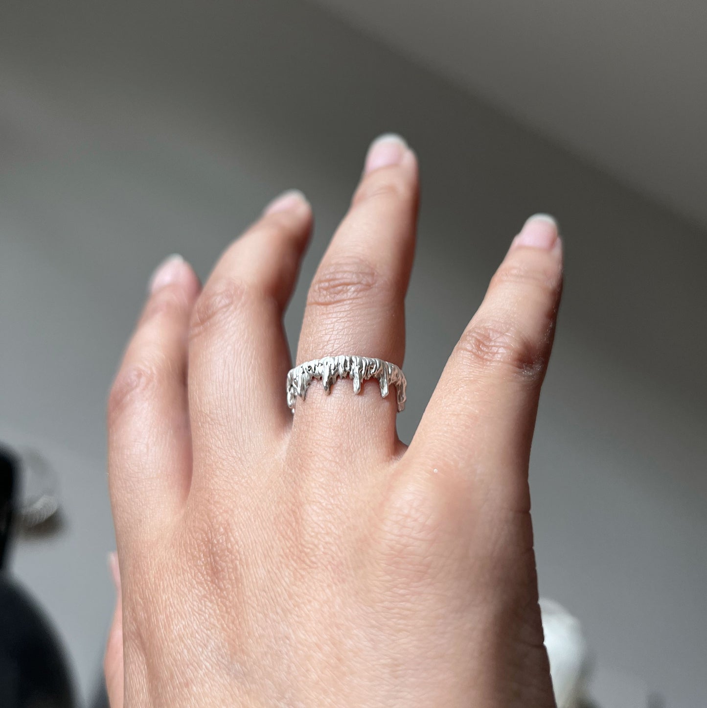 Stella Nesting Ring - Lava - Silver