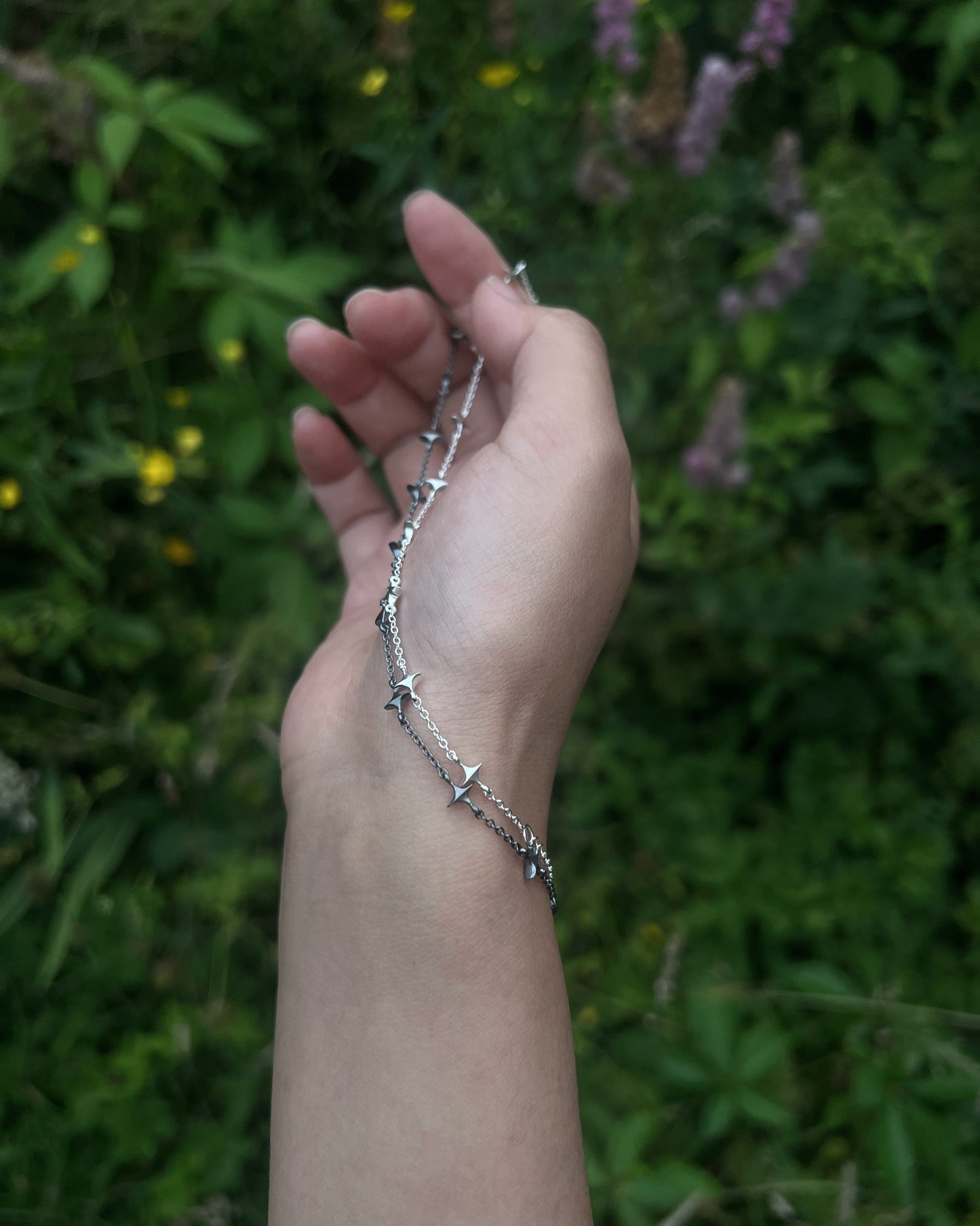 Stella Bracelet - II - Oxidised Silver