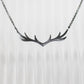 My Deer Necklace - Minimal - Oxidised Silver