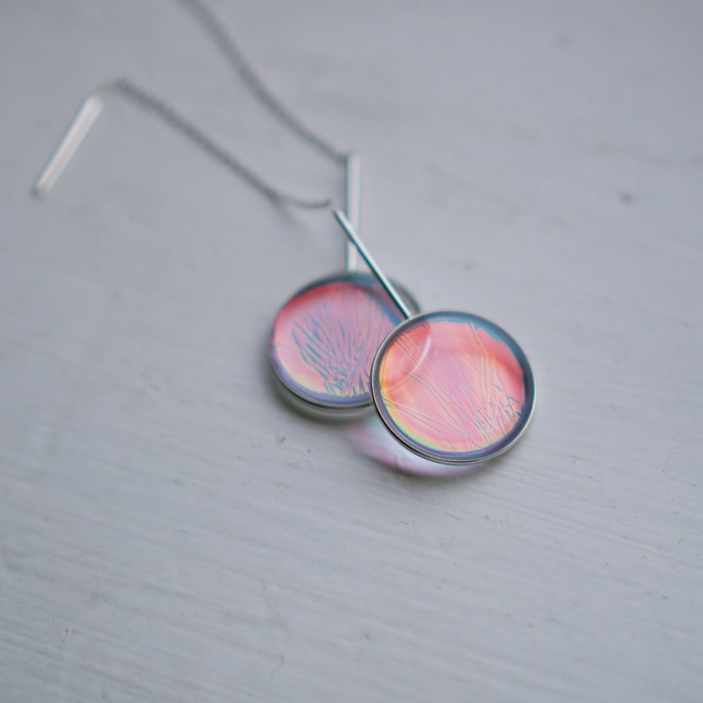 Luna Full Moon Drop Earrings - Lagoon