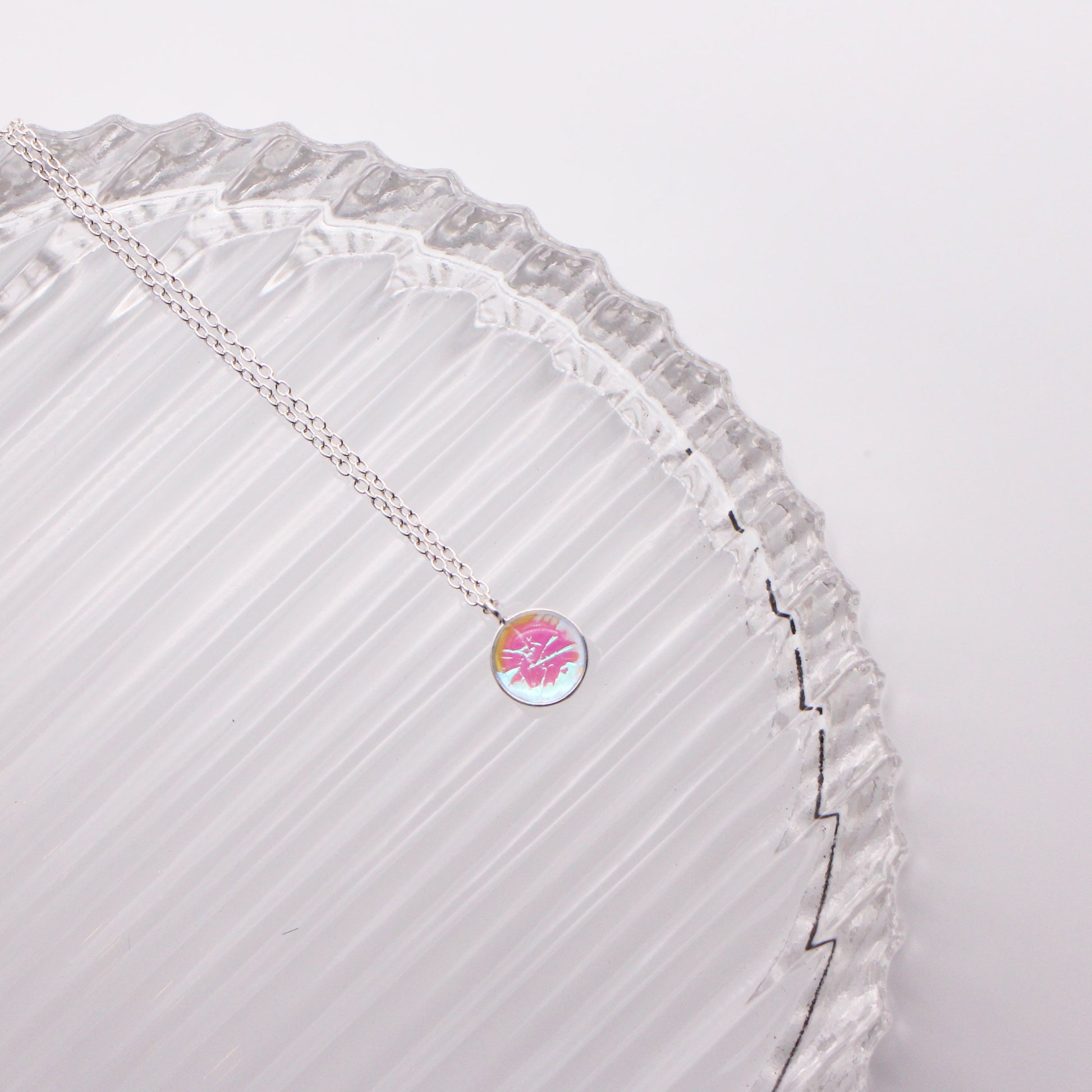 Luna Full Moon Necklace - Lilac - Aisling Chou Studio