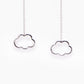 Silver Lining Cloud Drop Earrings - Silver - Aisling Chou Studio