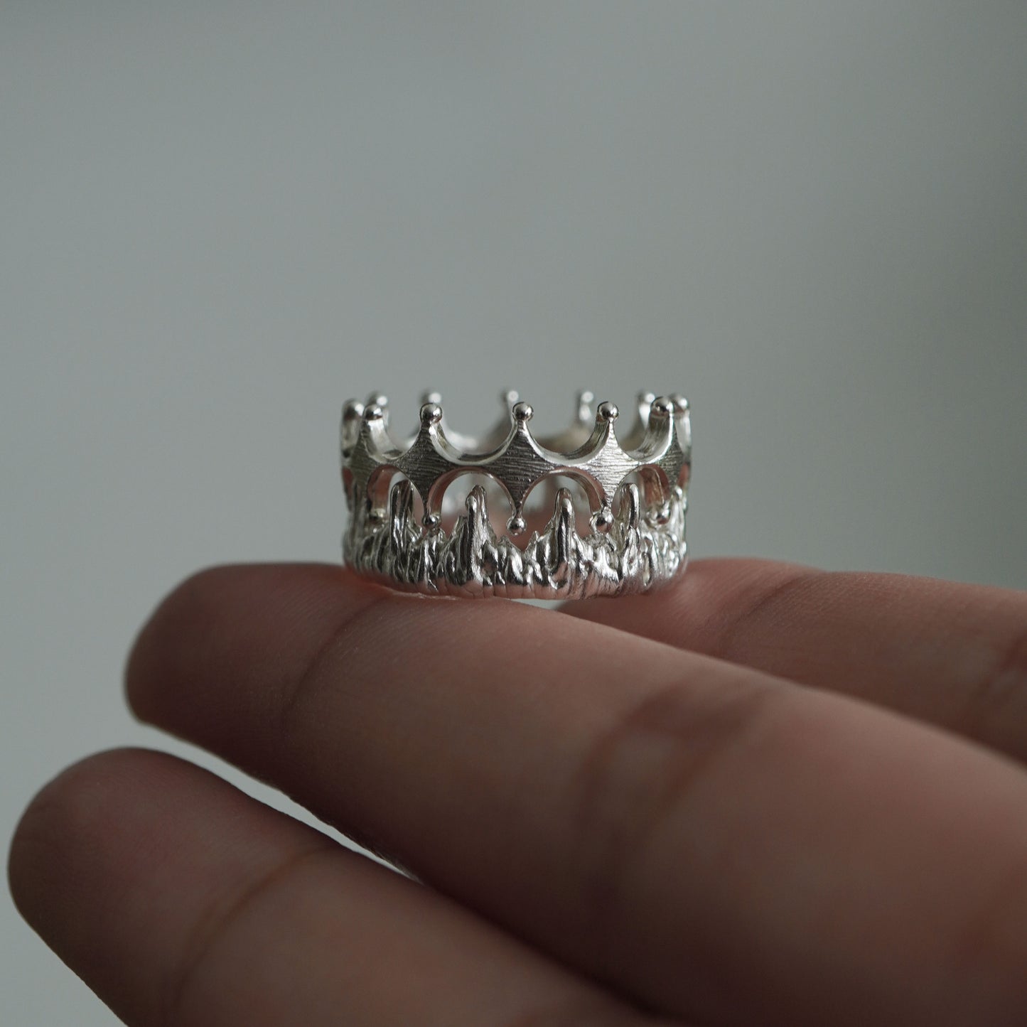 Stella Nesting Ring - Lava - Silver