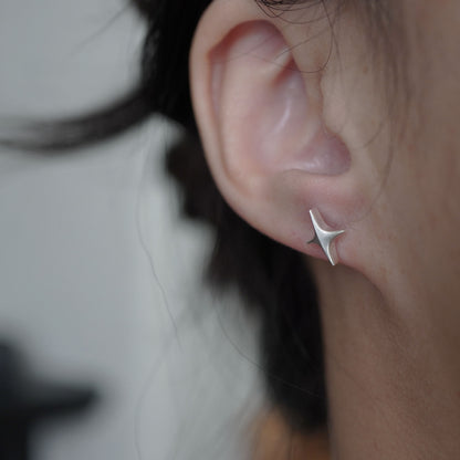 Stella Stud Earrings - Silver