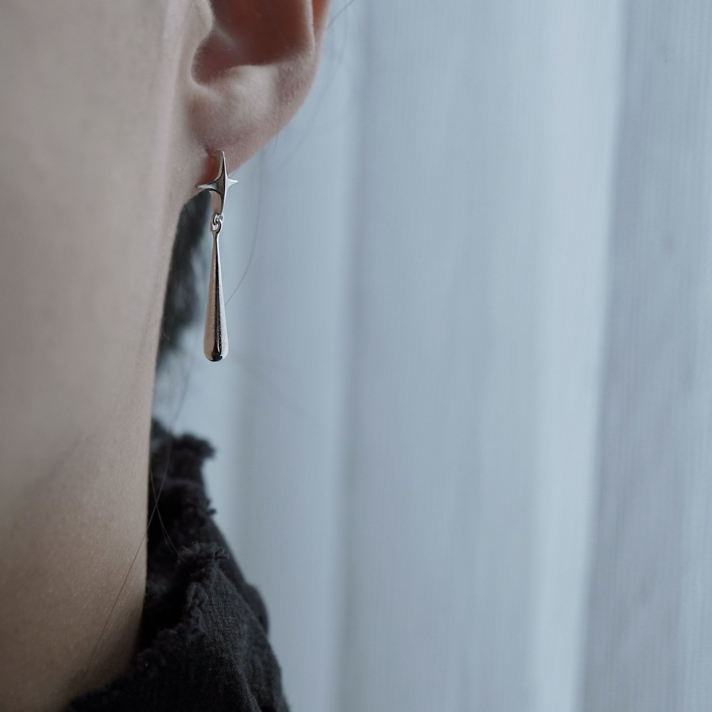 Stella Drop Earrings - Ⅱ - Silver