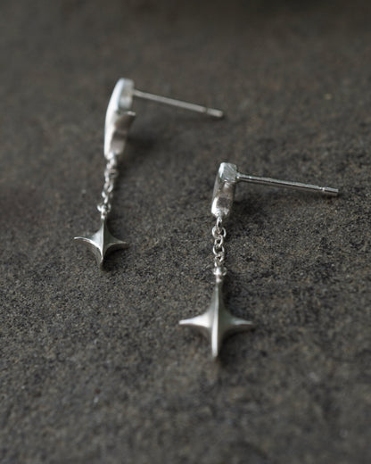 Stellar Drop Earrings - IV - Silver