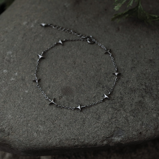 Stella Bracelet - II - Oxidised Silver