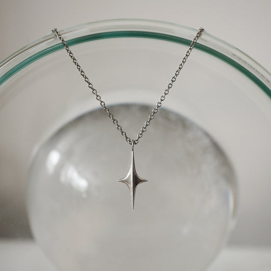 Stella Necklace - Oxidised Silver