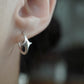 Stella Open Hoop Earrings - Silver