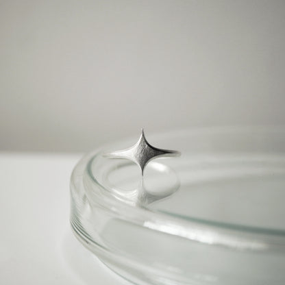 Stella Ring - Flat Brushed Silver