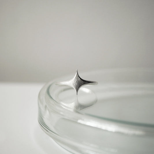 Stella Ring - Flat Brushed Silver