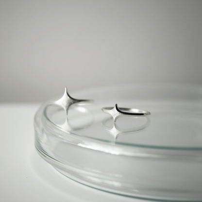 Stella Ring - Flat Brushed Silver