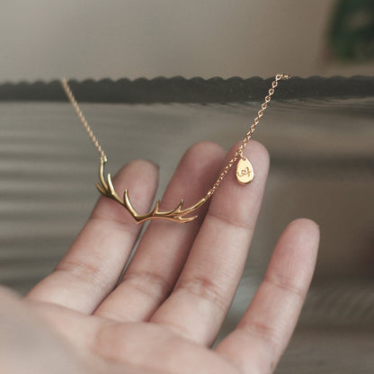 My Deer Necklace - Minimal - Gold