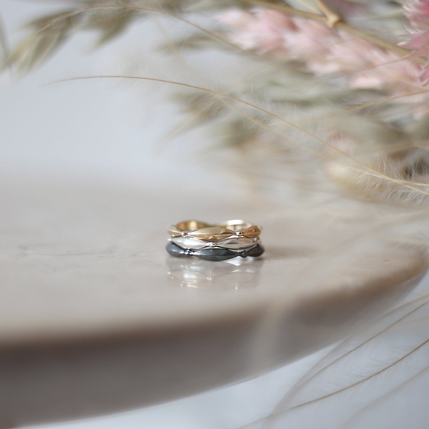 Laurel Leaf Ring - Oxidised