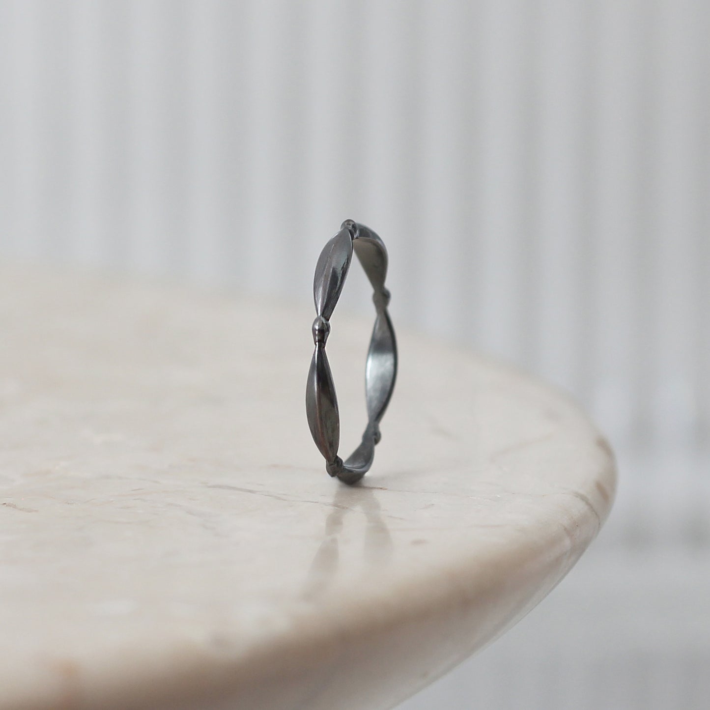 Laurel Leaf Ring - Oxidised