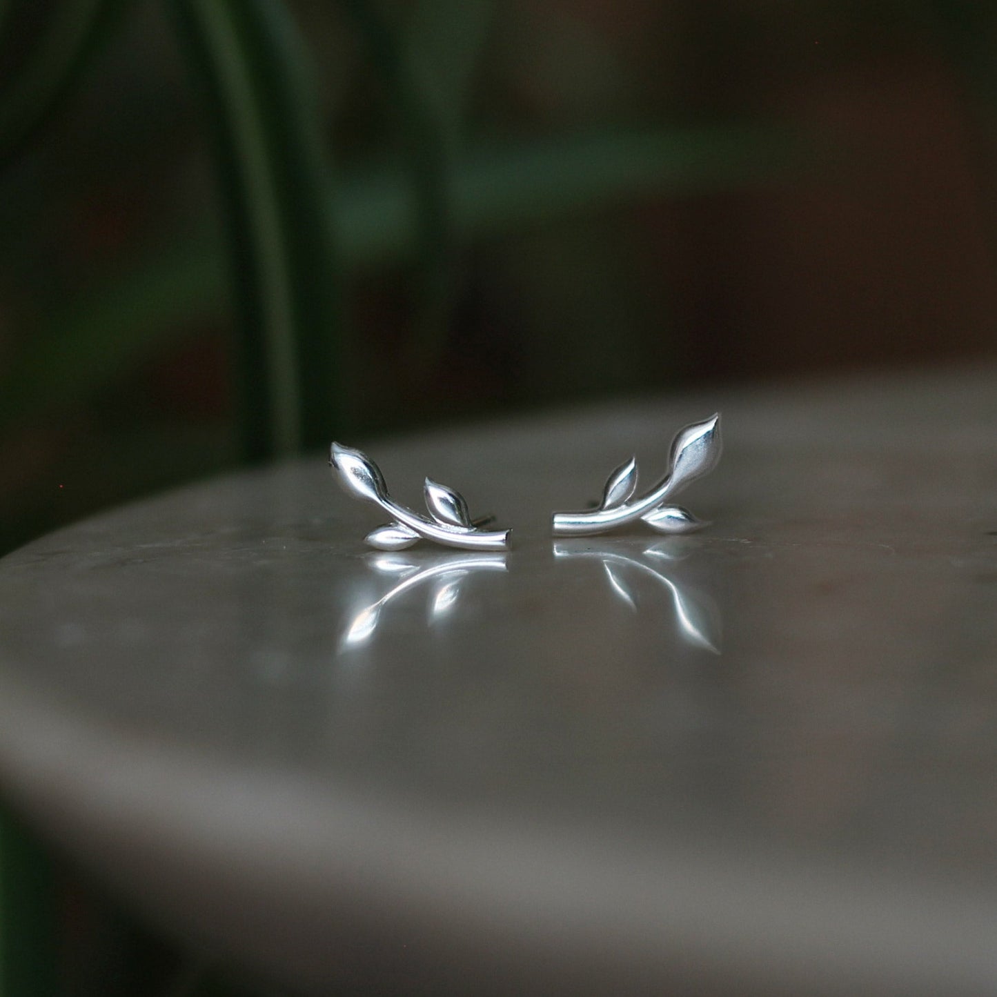 ZZ Stud Earrings - Silver