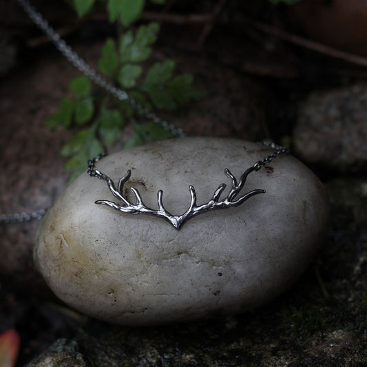 My Deer Necklace - Silvan - Oxidised Silver
