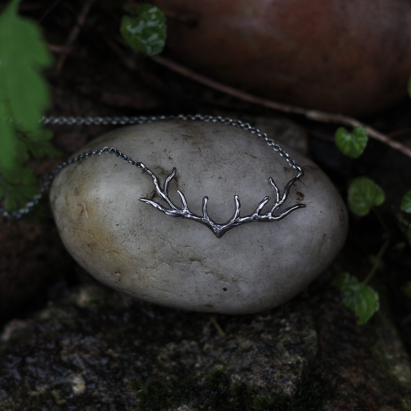 My Deer Necklace - Silvan - Oxidised Silver
