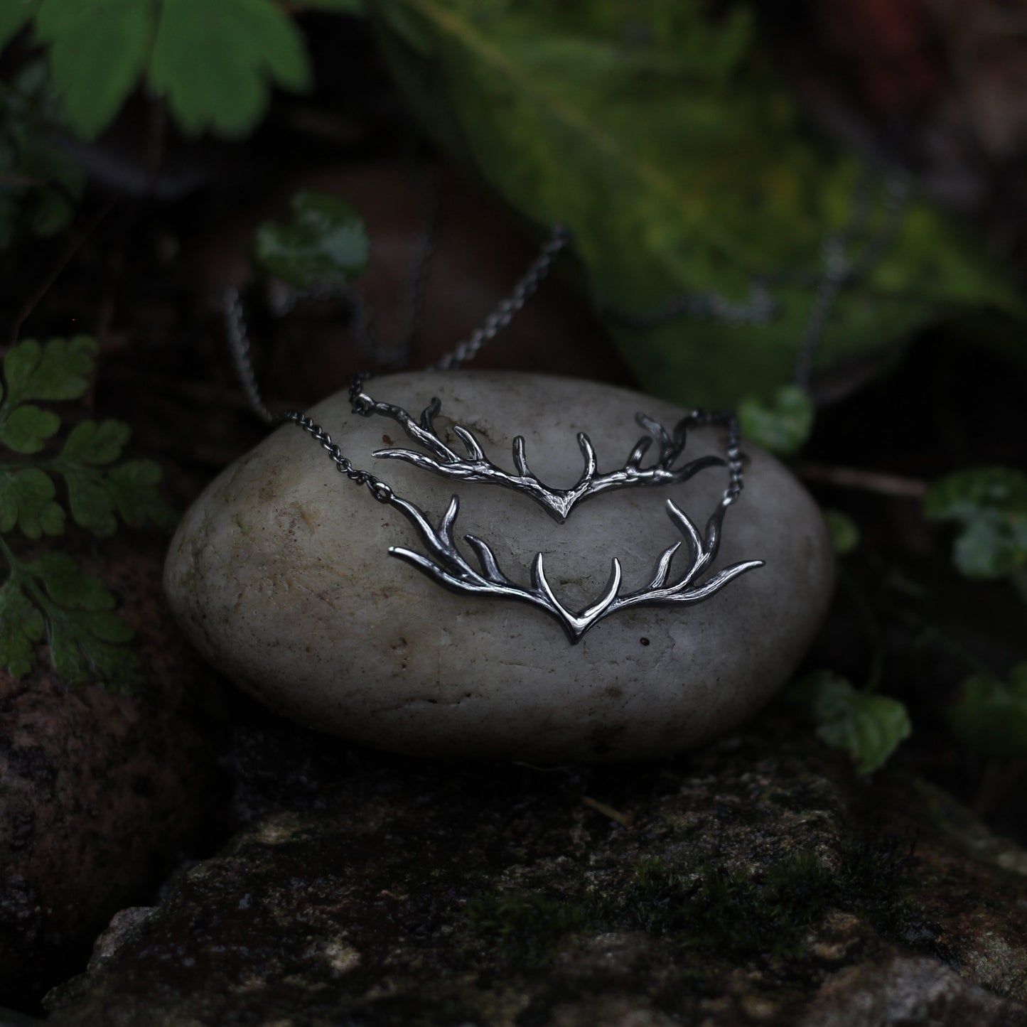 My Deer Necklace - Silvan - Oxidised Silver