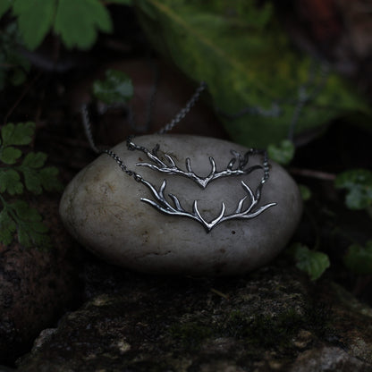 My Deer Necklace - Silvan - Oxidised Silver