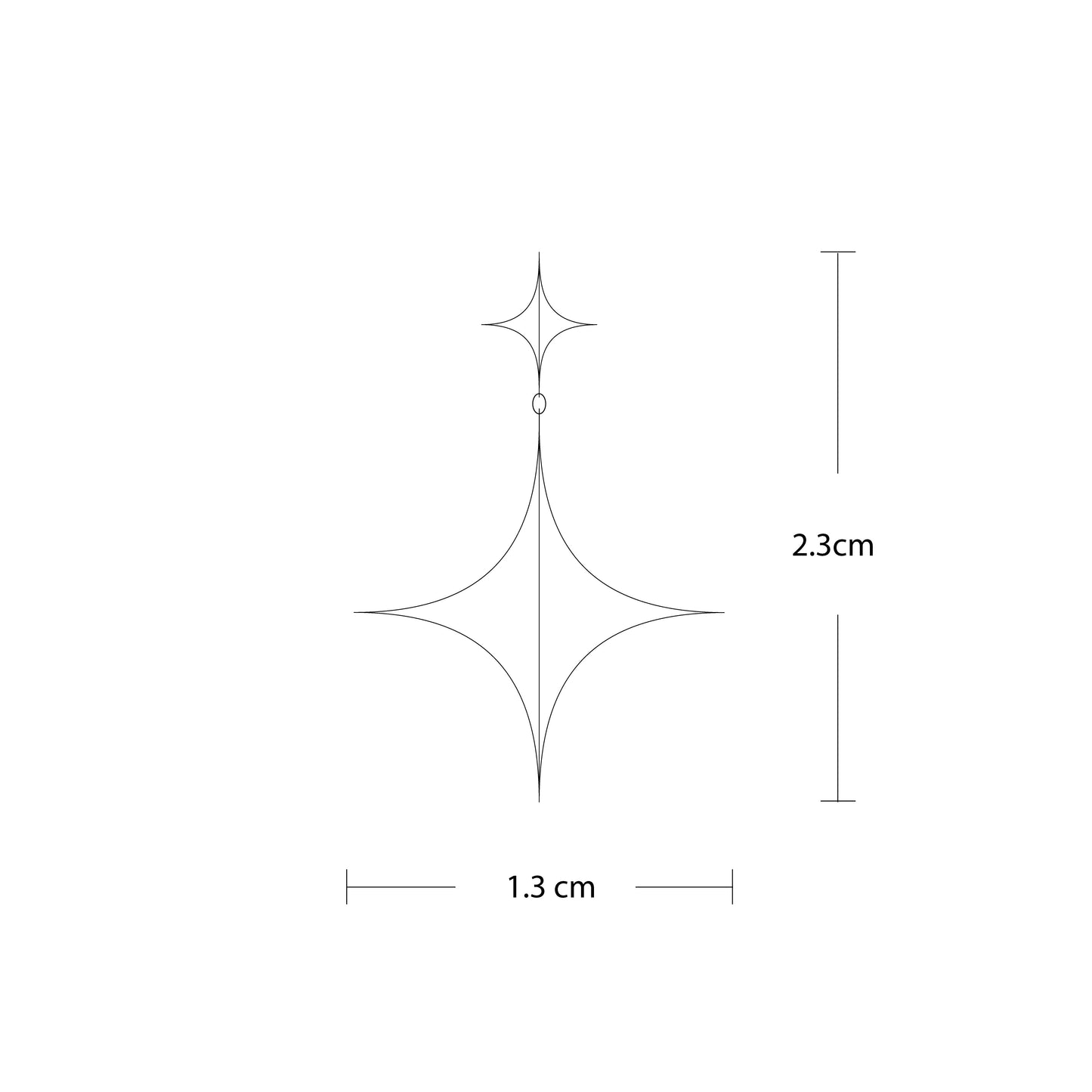 Stella Drop Earrings - Ⅰ - Oxidised Silver