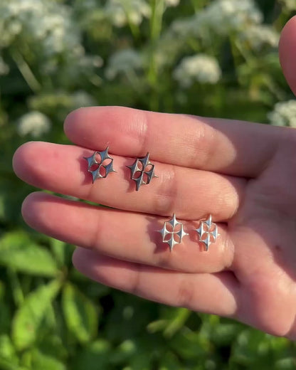 Stellar Stud earrings - Nova - Silver