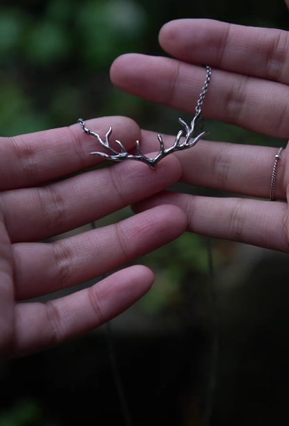 My Deer Necklace - Silvan - Oxidised Silver