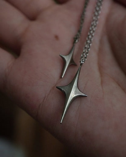 Stella Necklace - Oxidised Silver