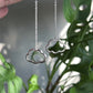 Silver Lining Cloud Drop Earrings - Silver