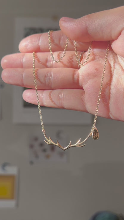 My Deer Necklace - Minimal - Gold