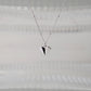 Geometric Heart Necklace - Silver