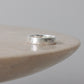 Brushed Hammered Ring - Silver