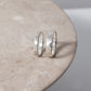 Brushed Hammered Ring - Silver