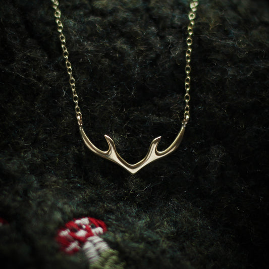 My Baby Deer Necklace - Minimal - Gold