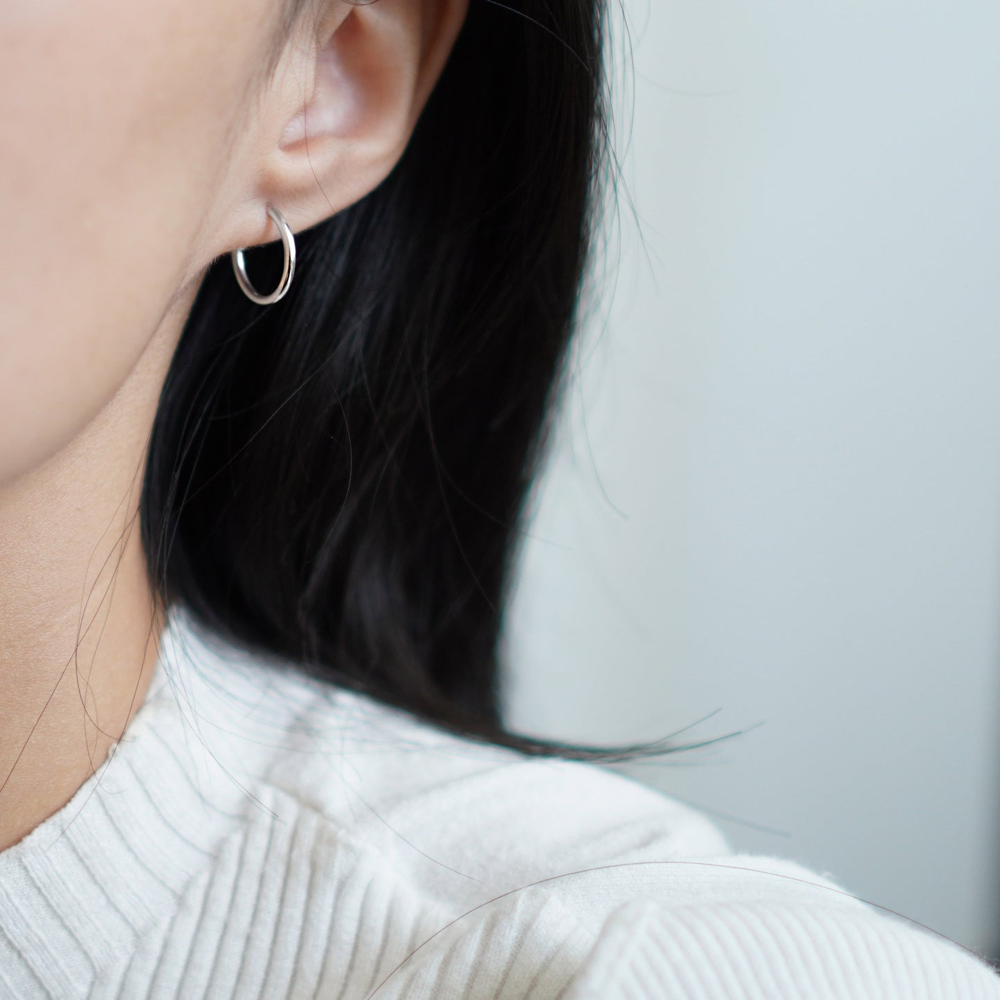 Cherry Blossom Medallion Dorp Earrings - Silver - Aisling Chou Studio