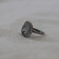 Cherry Blossom Medallion Ring - Oxidised Silver - Aisling Chou Studio