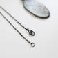Fossil Large Mini Daisy Necklace - Oxidised Silver - Aisling Chou Studio