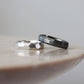 Geometric Faceted Ring 5mm - Silver/Oxidised
