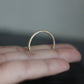 Hammered Ring Chamfered - 9ct Gold - Aisling Chou Studio