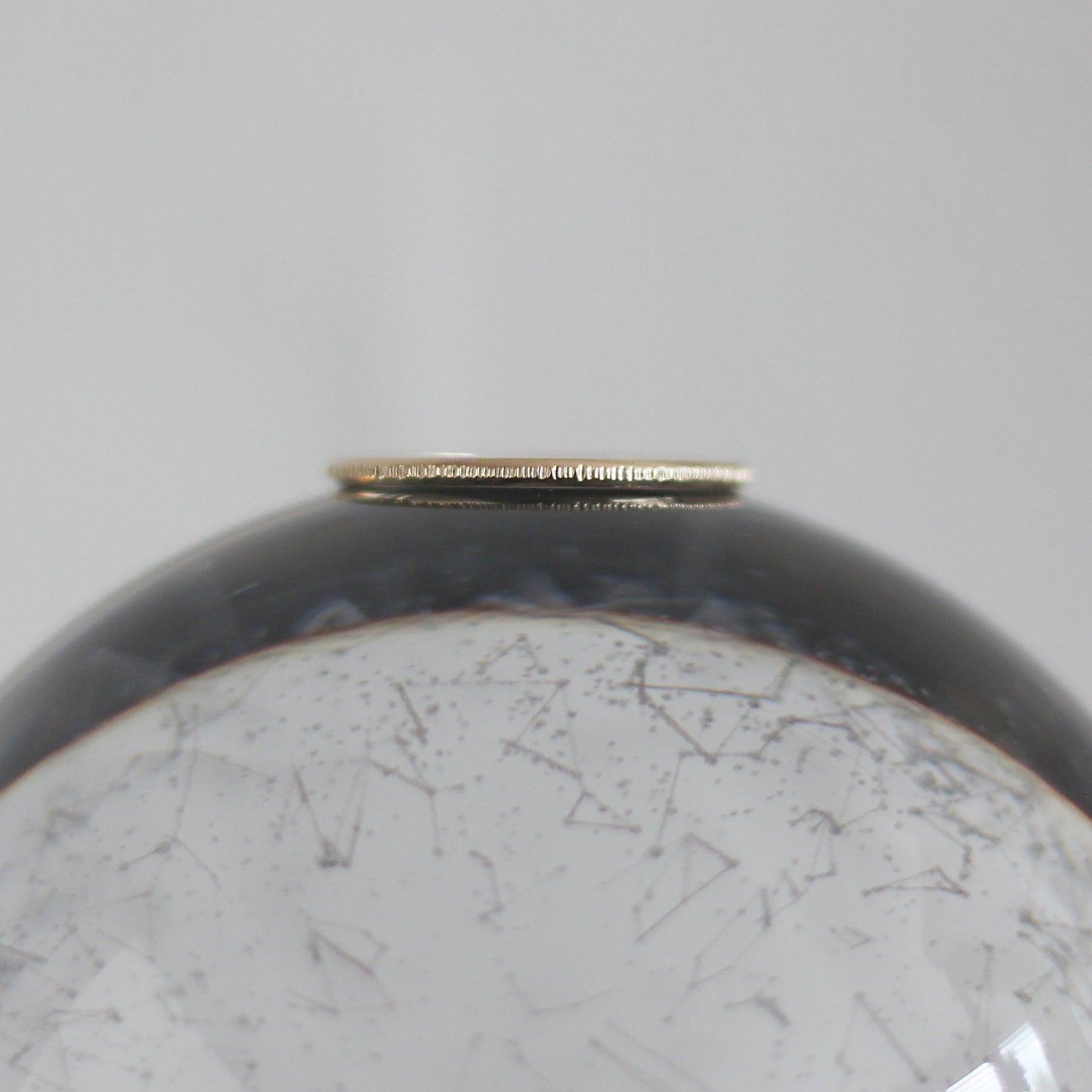 Hammered Ring Chamfered - 9ct Gold - Aisling Chou Studio