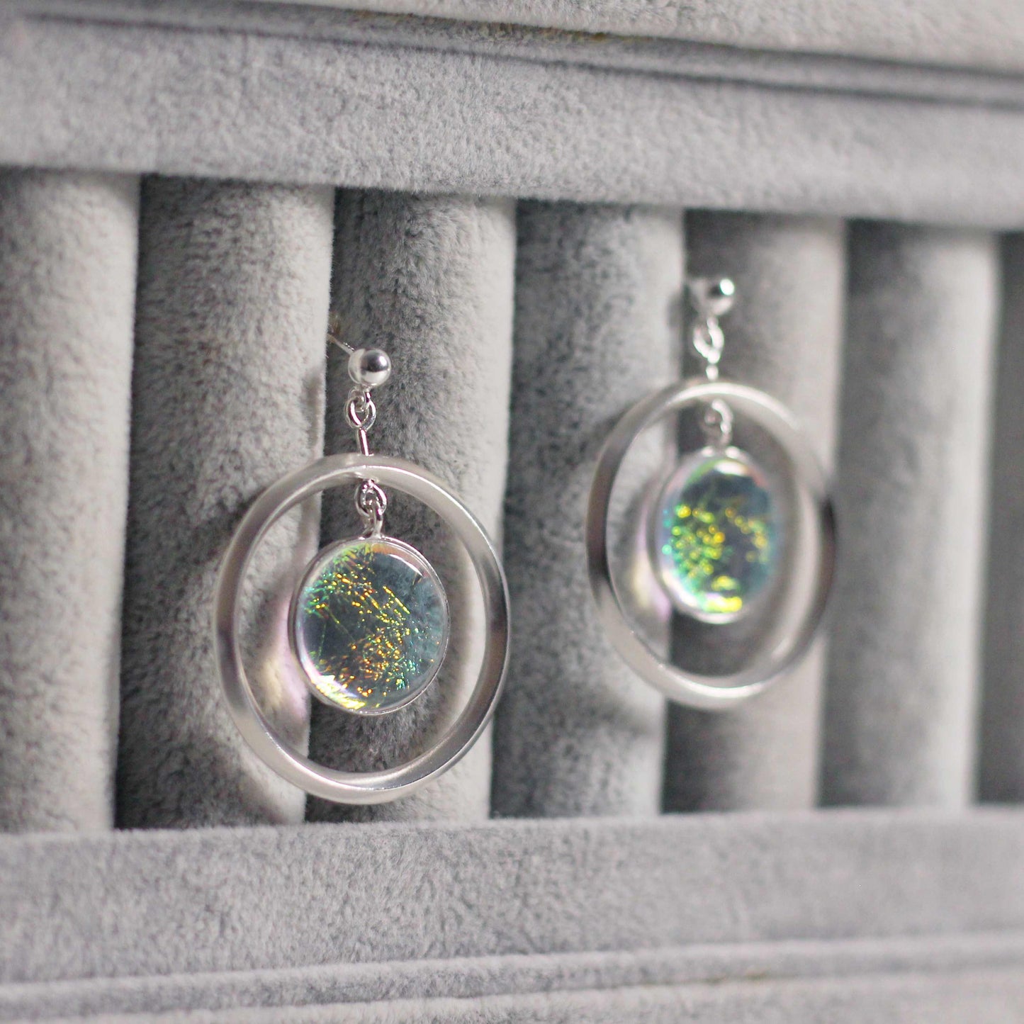 Luna Saturn Drop Earrings - Aisling Chou Studio