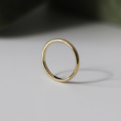 Moonlight Hammered Ring - 9ct / 18ct Gold - Aisling Chou Studio