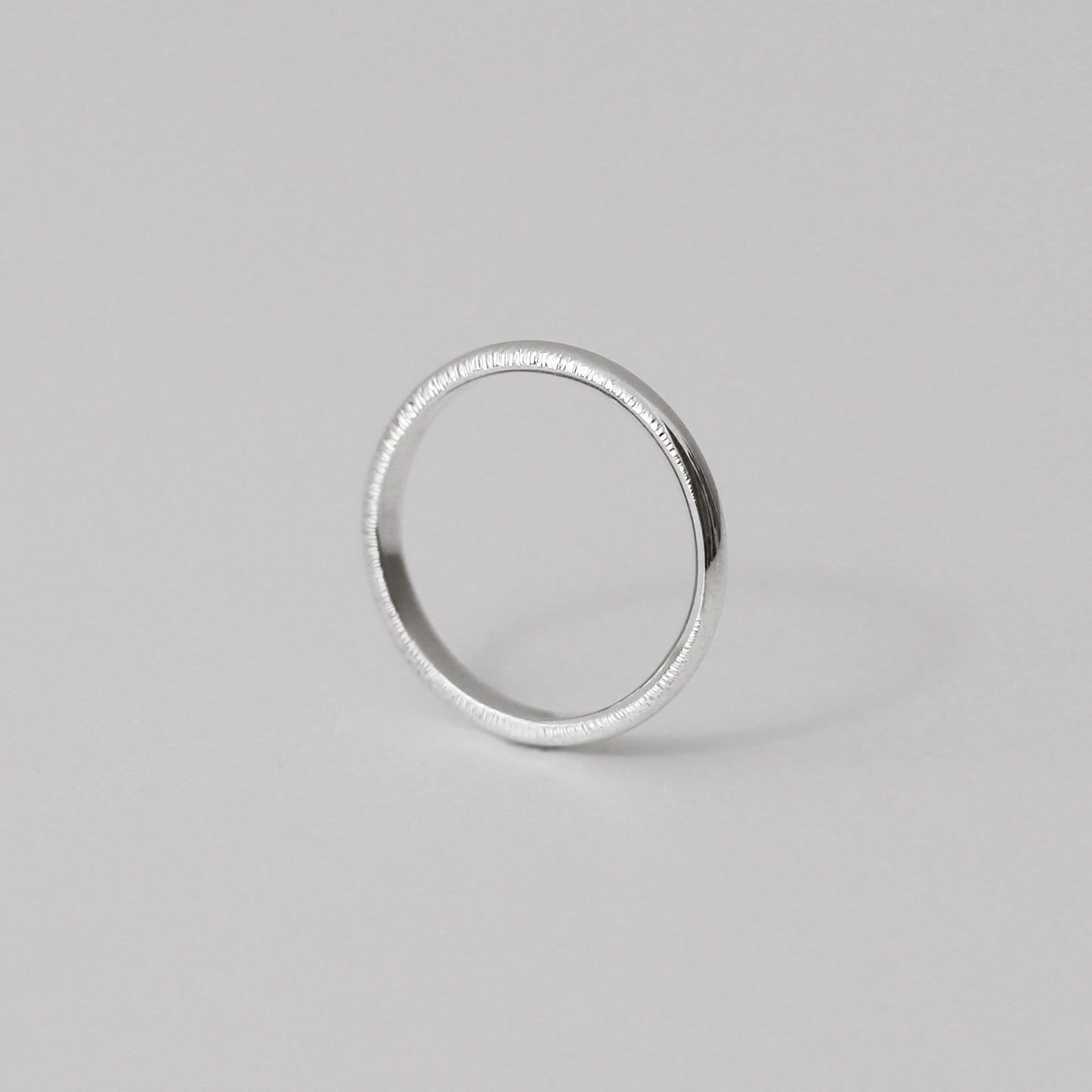 Moonlight Hammered Ring - Silver - Aisling Chou Studio