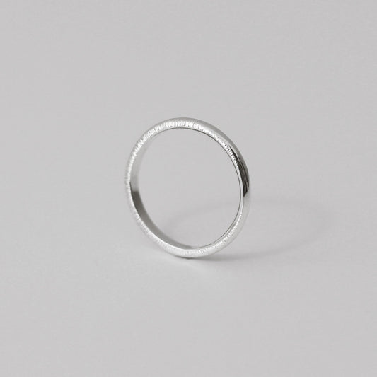 Moonlight Hammered Ring - Silver - Aisling Chou Studio