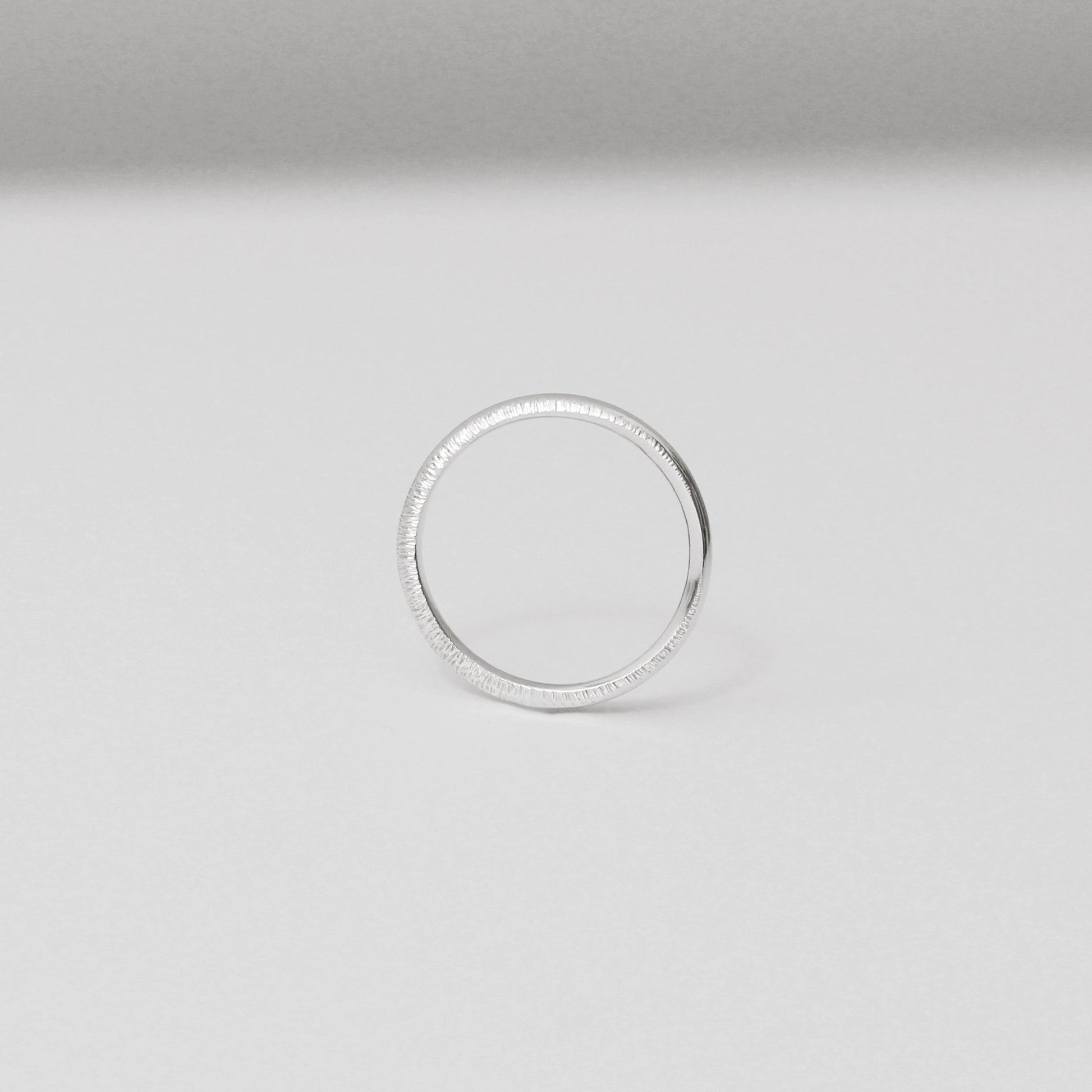 Moonlight Hammered Ring - Silver - Aisling Chou Studio